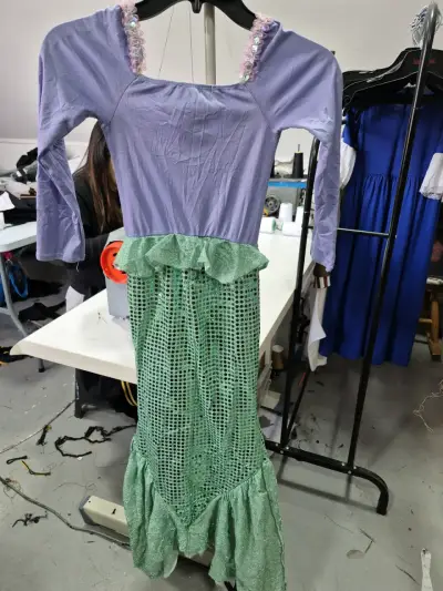 Disfraz de sirena para niña talla 12/14 - miniatura 2