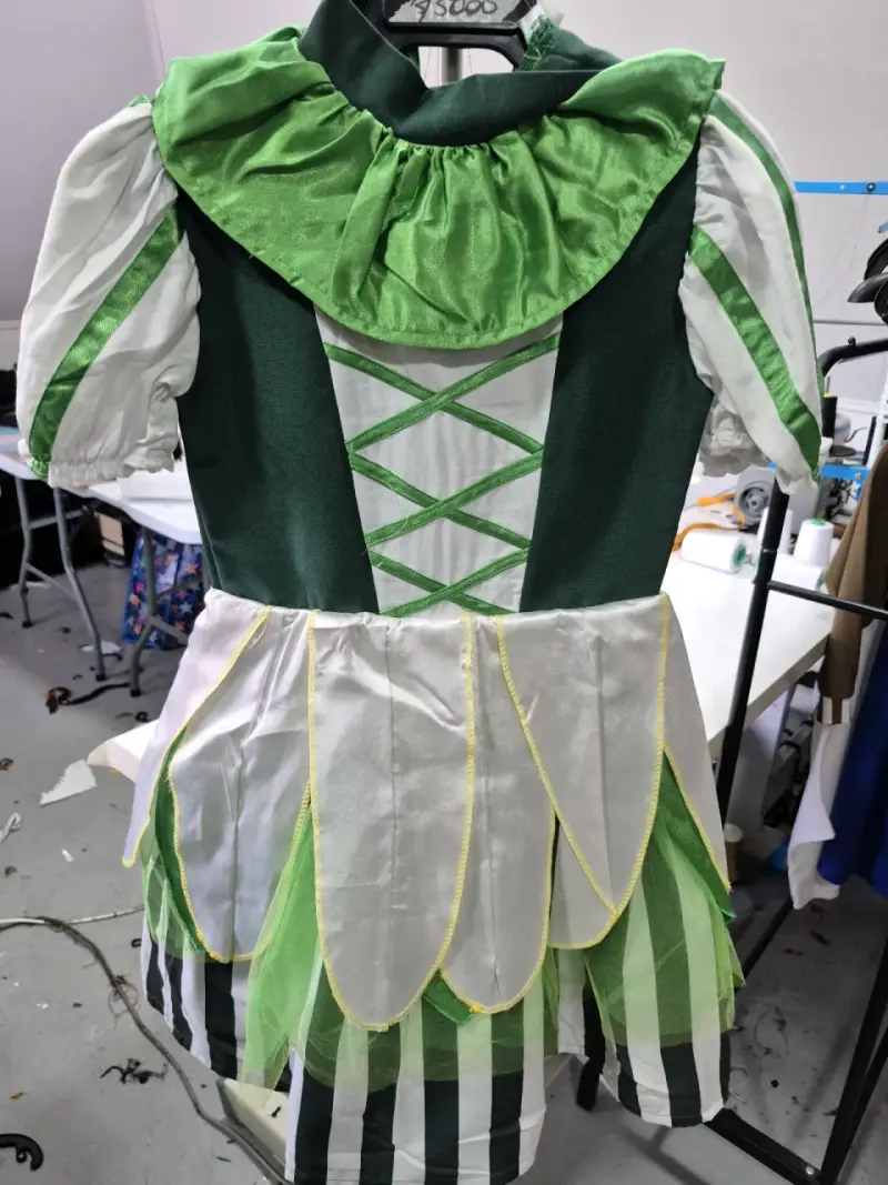 Disfraz de duende verde para niña talla 14 aprox - 1