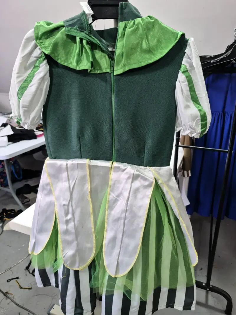 Disfraz de duende verde para niña talla 14 aprox - 2