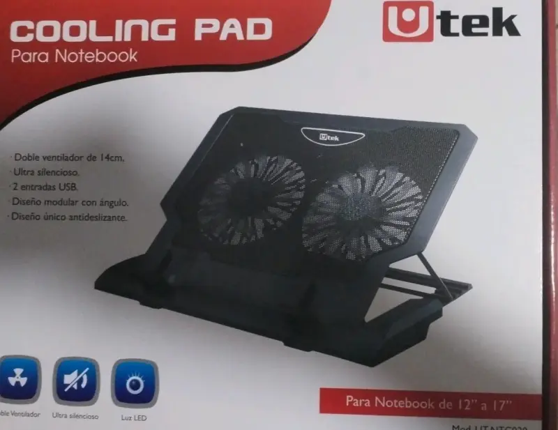 Base de enfriamiento Utek para notebook 12"-17"