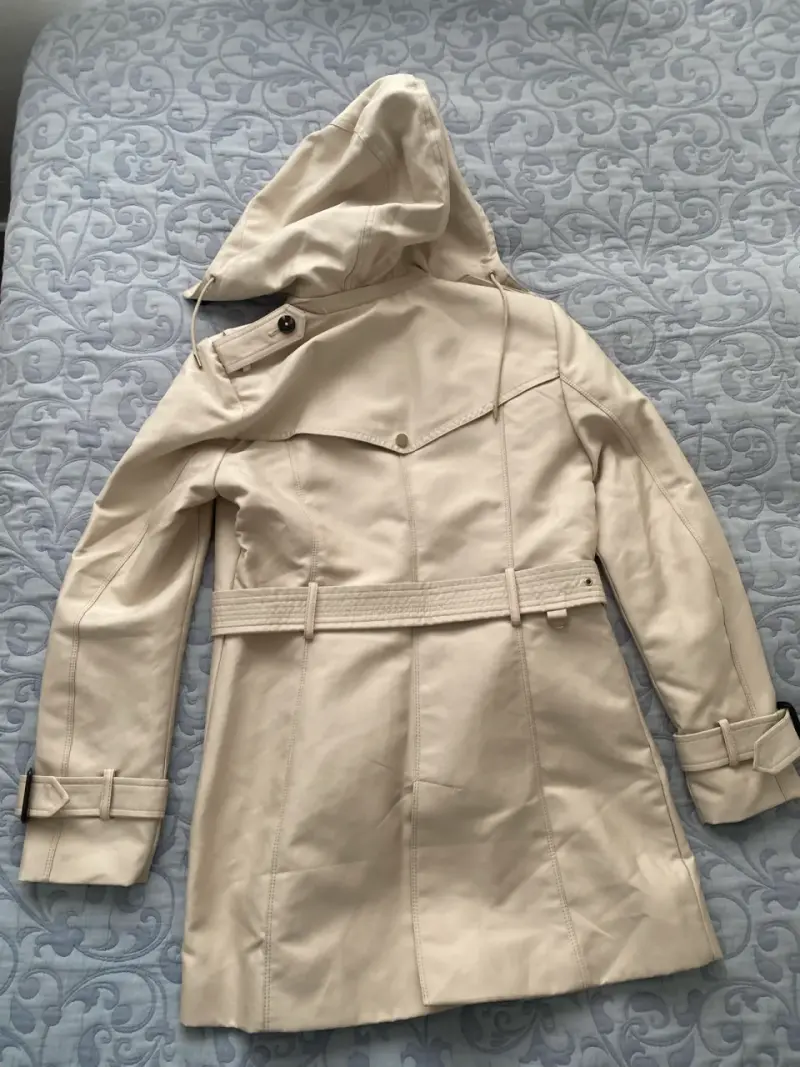 Trench coat beige Zara nuevo! con capucha TS - 2