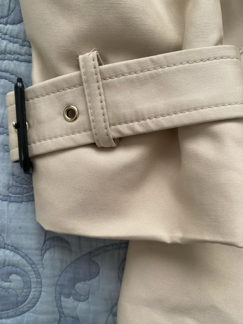 Trench coat beige Zara nuevo! con capucha TS - 6