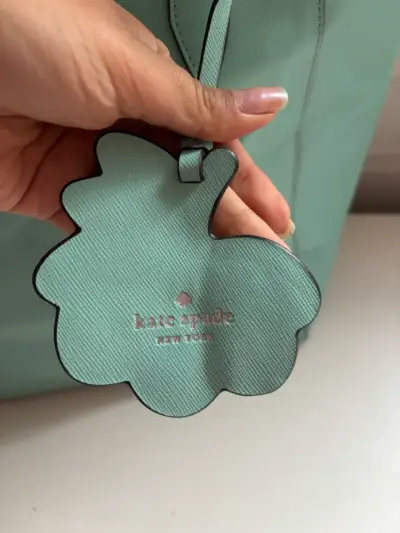 Bolso tote Kate Spade verde menta - miniatura 3