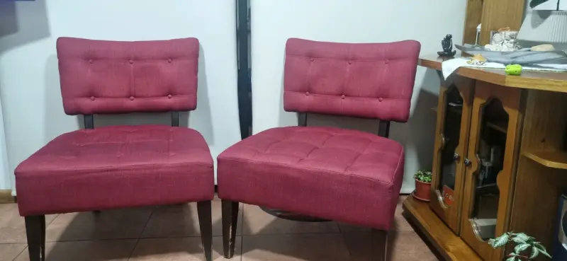 Sillón individual burdeos - 2