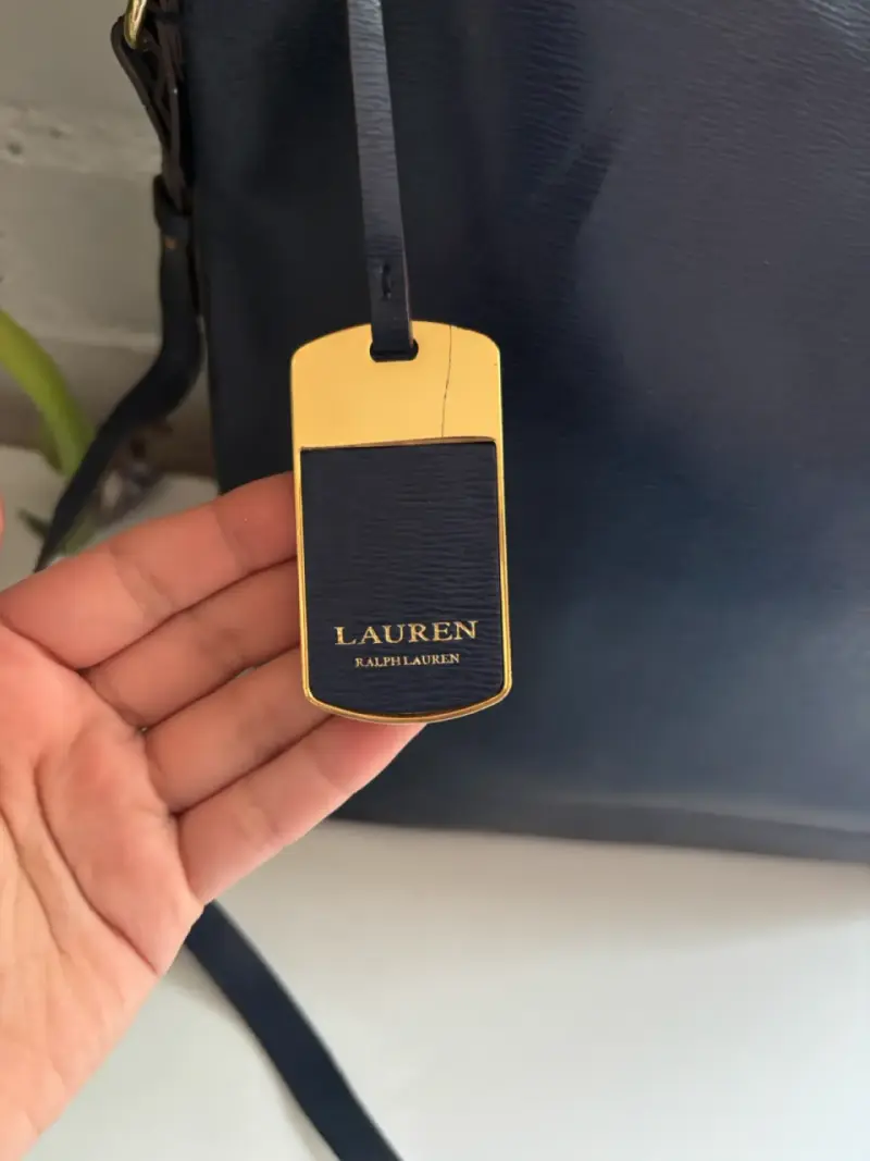 Bolso azul Ralph Lauren de cuero elegante - 3
