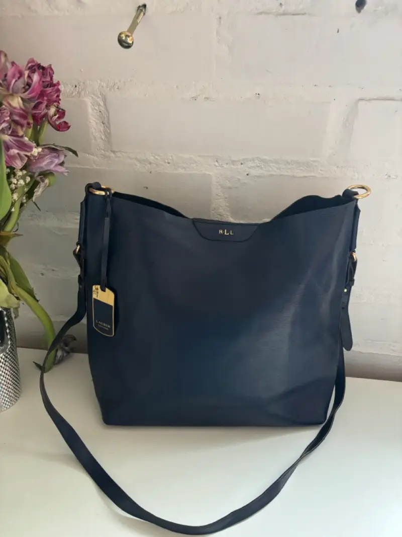 Bolso azul Ralph Lauren de cuero elegante - 5