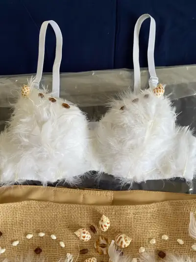 Traje pascuense mujer con top y falda- Usado 1 vez - miniatura 2