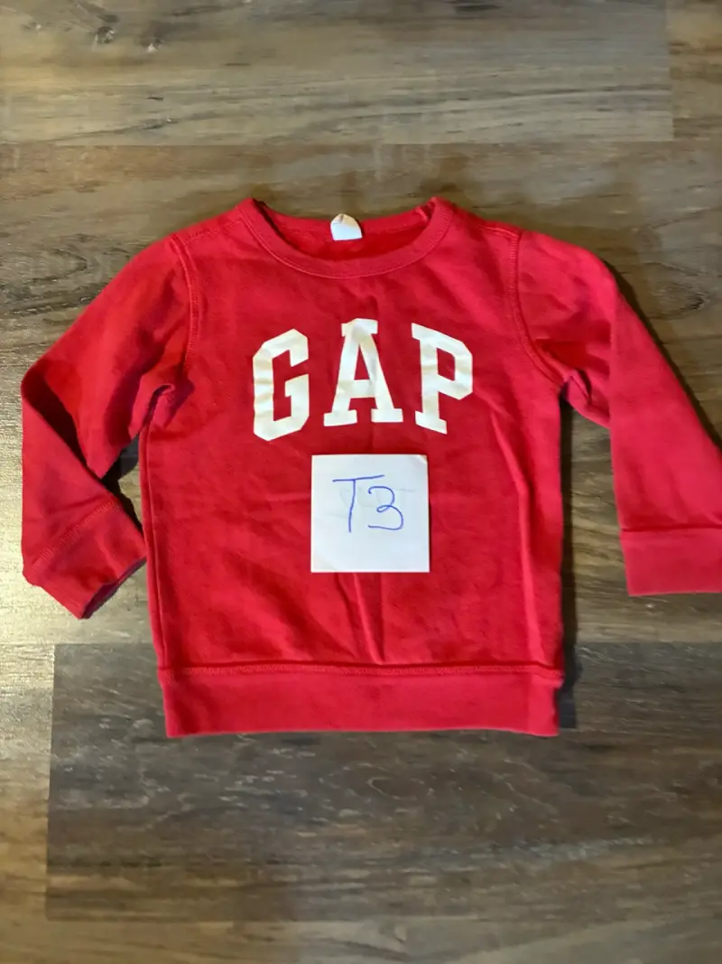 Polerón rojo GAP para niño talla 3