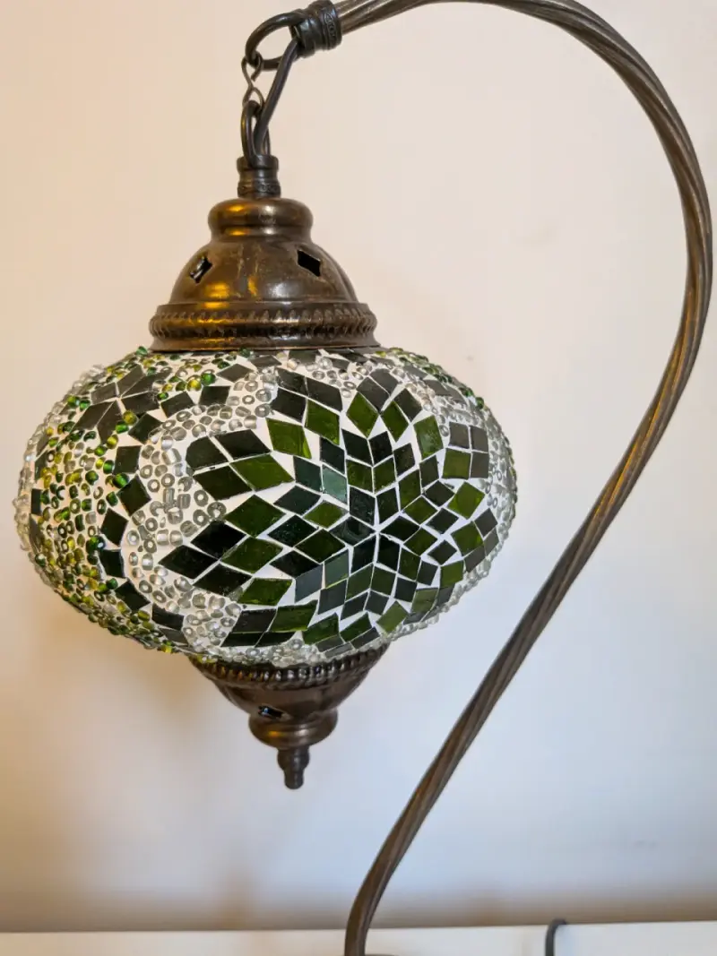 Lámparas de mesa estilo mosaico turco - 4