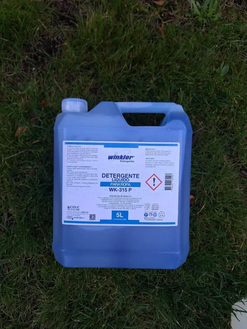 Detergente líquido Winkler 5L Enzimático Industria