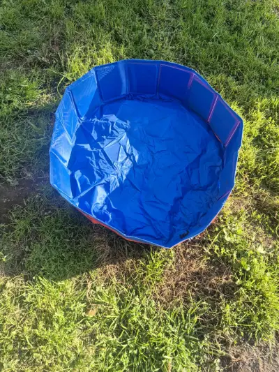 Piscina plegable para mascotas azul - miniatura 1