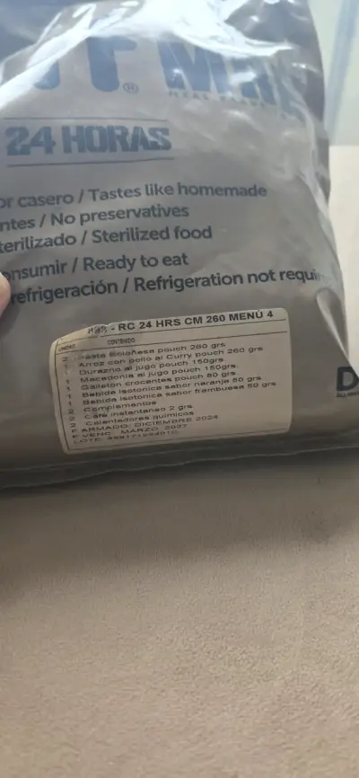 Comida lista para consumir Daff MRE 24 horas - miniatura 2