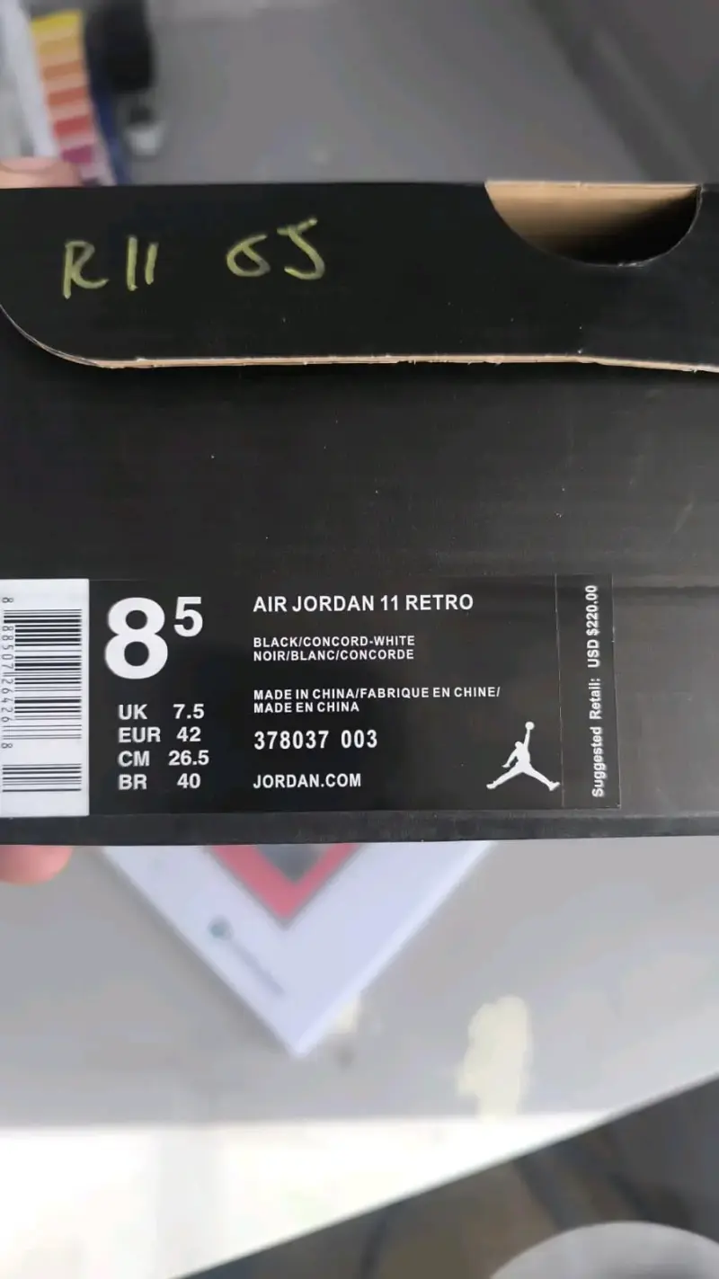 Zapatillas Air Jordan 11 Retro Black/Concord - 1