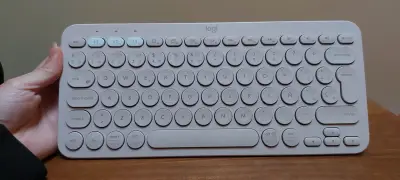 Teclado inalámbrico Logitech K380 rosado - miniatura 1