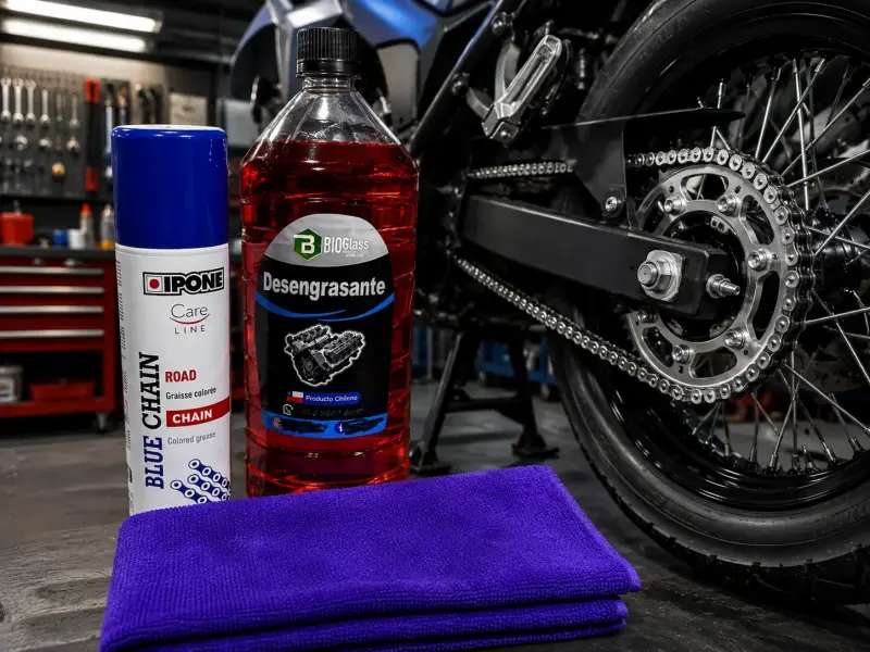 Kit de limpieza lubricante cadena+desengrasante