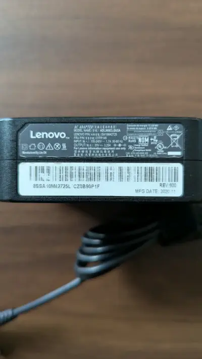 Cargador de laptop LENOVO negro - miniatura 2