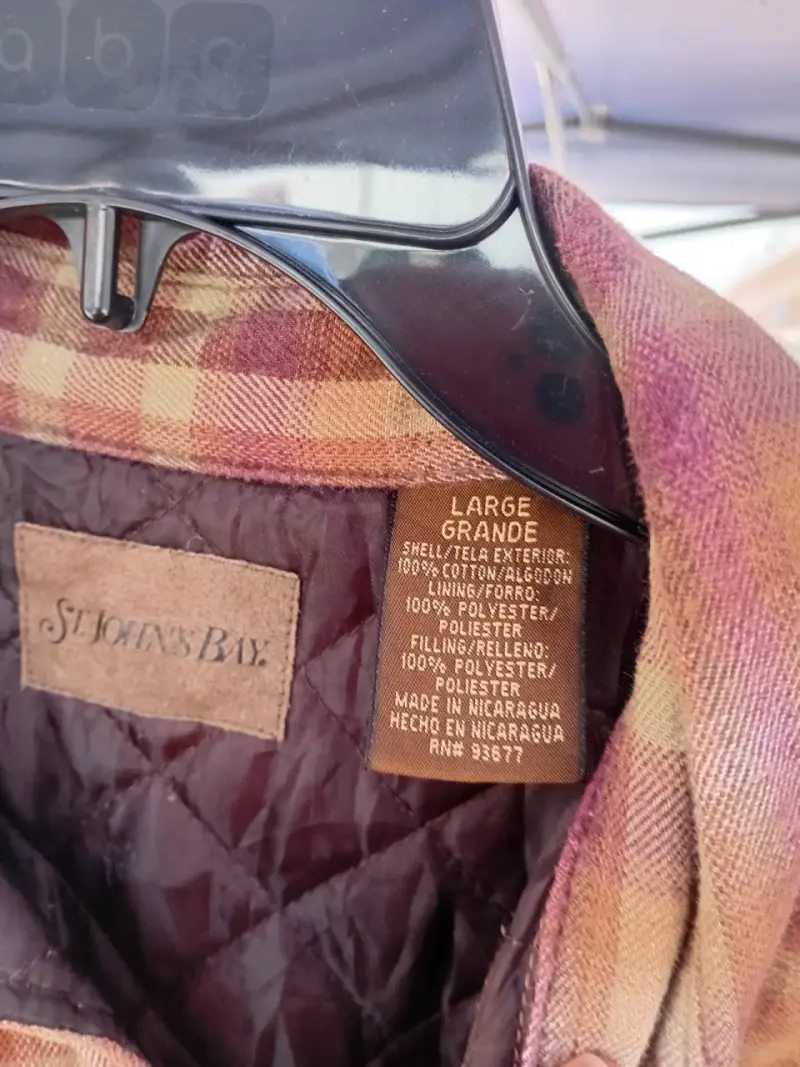 Camisa chaqueta de franela a cuadros marrón - 3