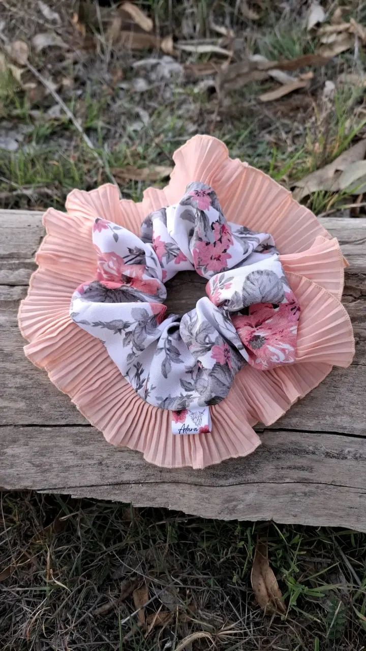 Coletero floral plisado Adara - 1