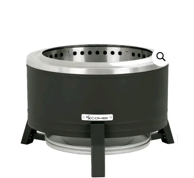 Fogón - Brasero sin humo de acero inoxidable Combi - 1