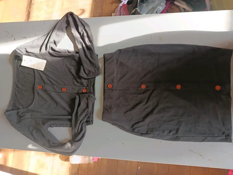 Vestido largo gris casual para mujer - 4