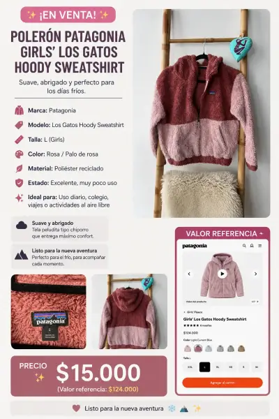 Chaqueta polar bicolor Patagonia - miniatura 3