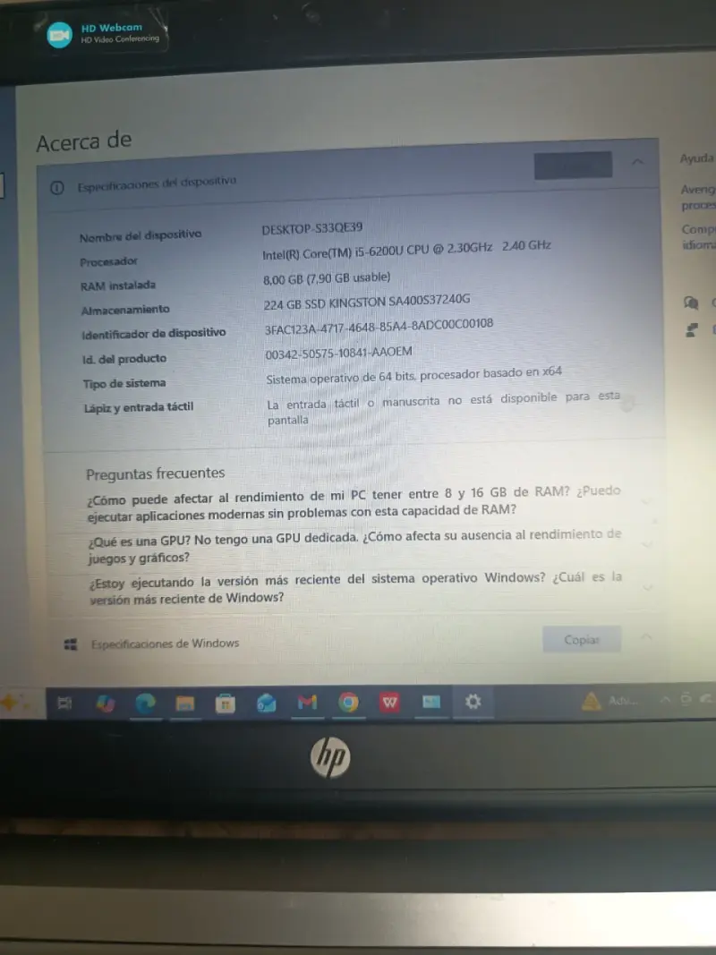 Laptop HP ProBook 430 G3 con Windows 10 Pro - 2