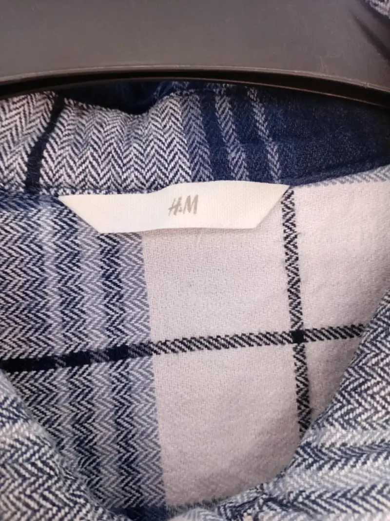 Camisa gruesa de algodon a cuadros H&M - 2