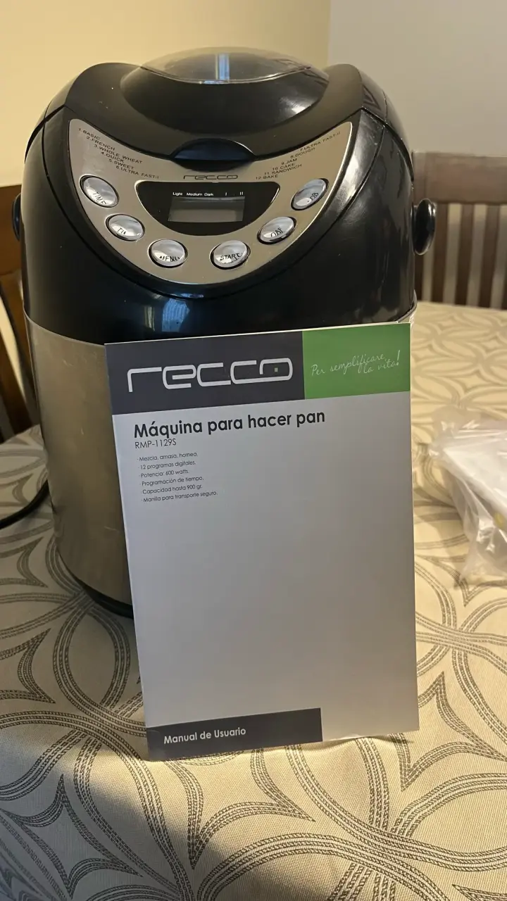 Máquina para hacer pan Recco RMP-1129S - 1