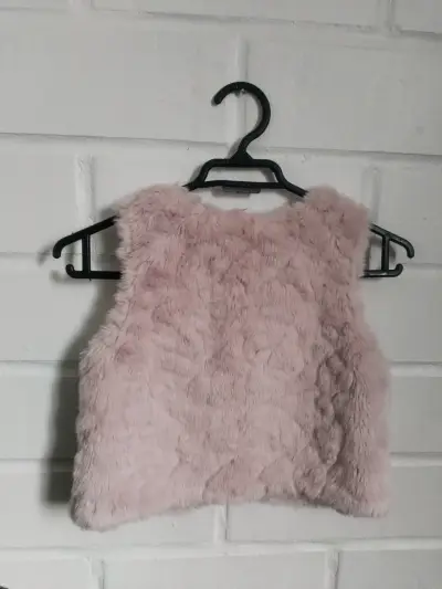 Chaleco de peluche rosa para niña H&M - miniatura 2