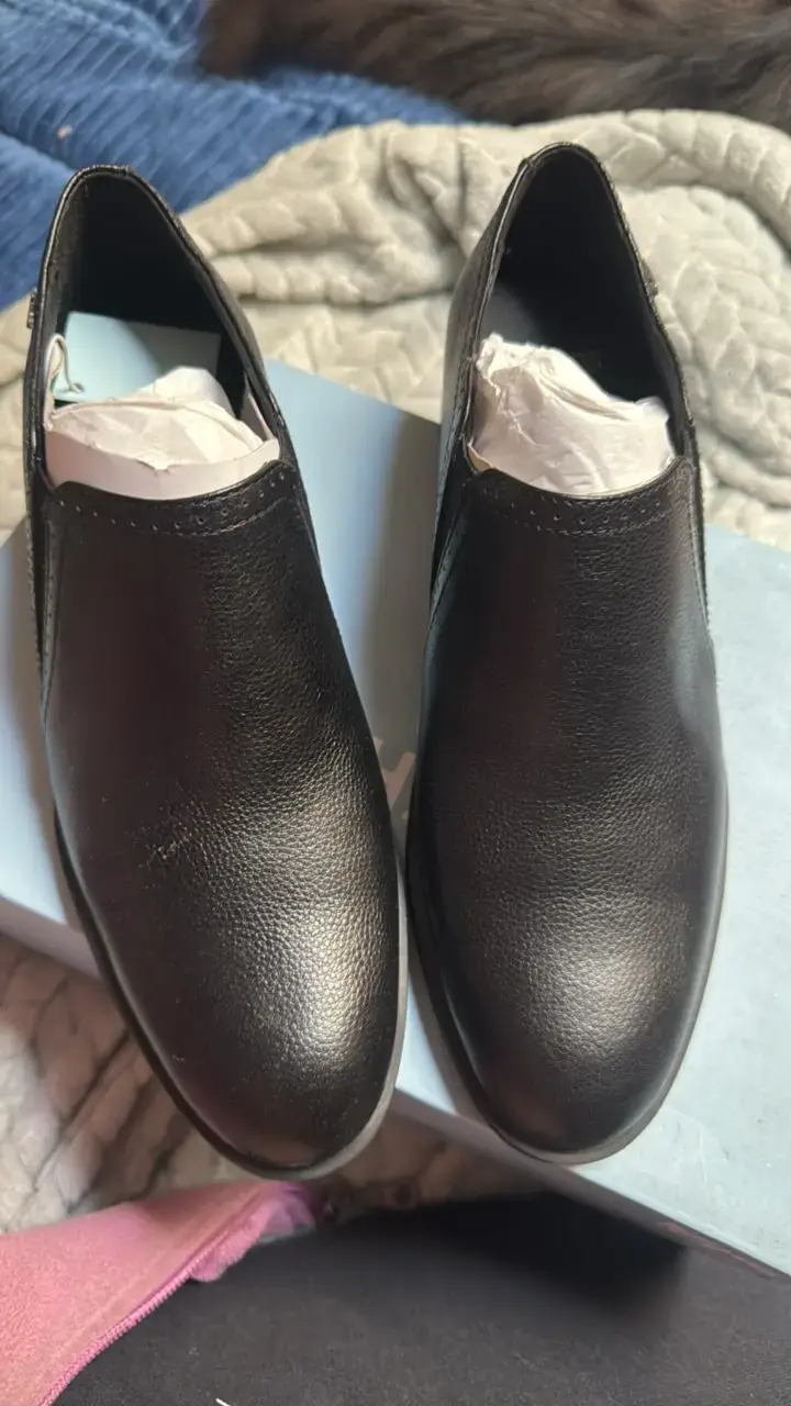 Zapatos formales negros de cuero para hombre - 1