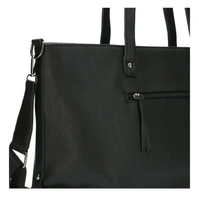 Bolso negro Hush Puppies elegante y espacioso - 4