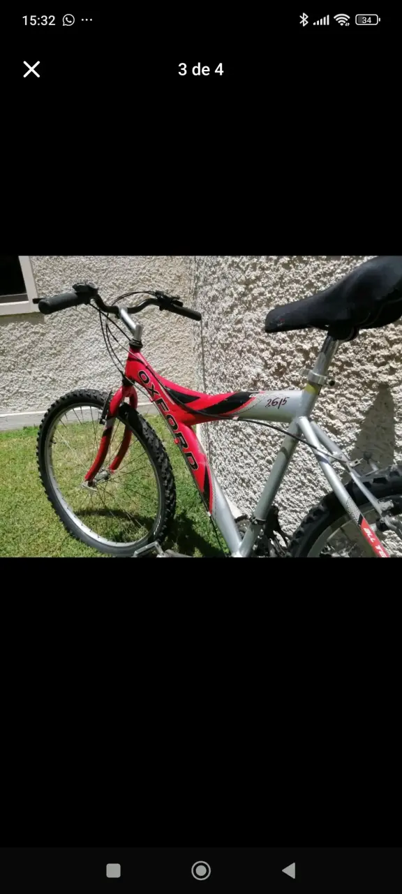 Bicicleta Oxford roja montaña - 3