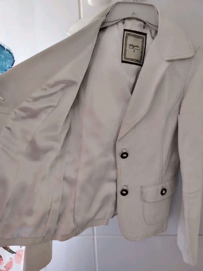 Blazer blanco de mujer Regatta cuero - 2