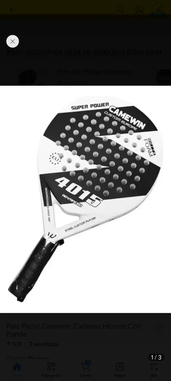 2 Palas de pádel Camewin 4015 avanzada - 1