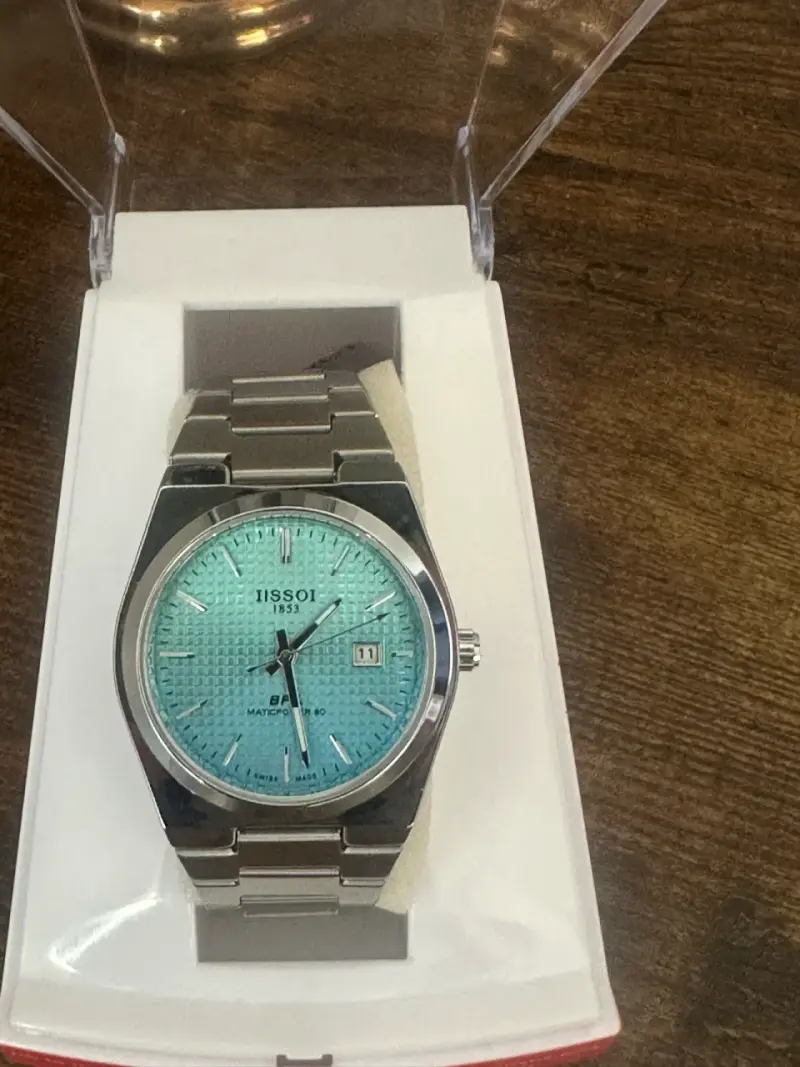 Reloj Tissot 1853 automático azul acero - 1