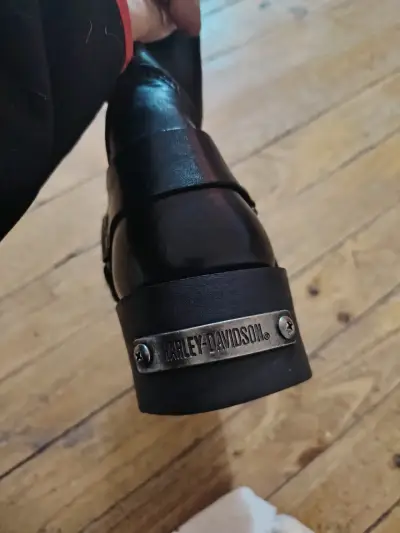 Botas de cuero Harley Davidson negras - miniatura 4
