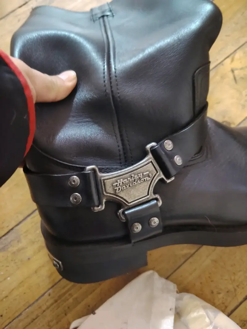 Botas de cuero Harley Davidson negras - 5