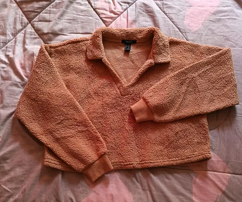 Chaqueta de felpa con capucha y estampado animal - 6