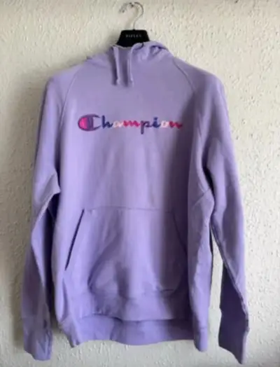 Polerón Champion morado con capucha talla XL - miniatura 1