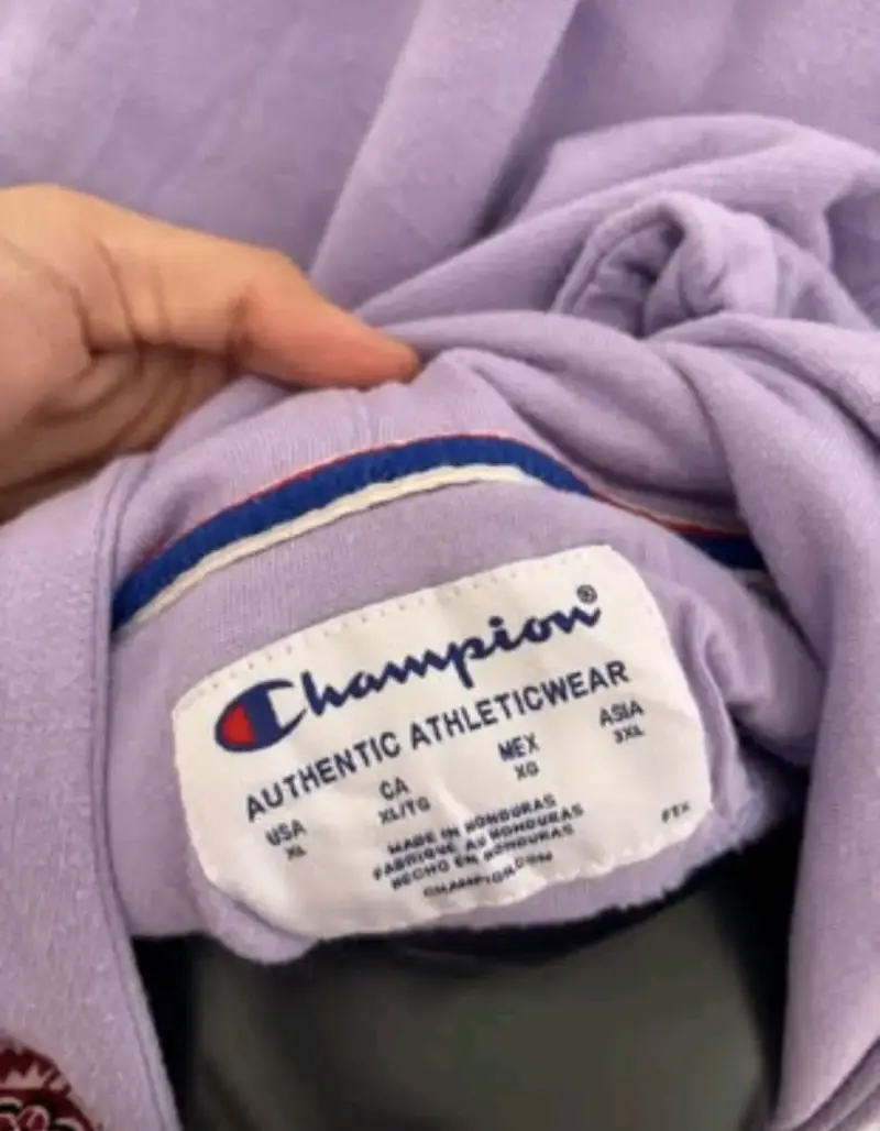 Polerón Champion morado con capucha talla XL - 3