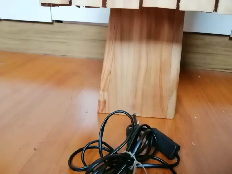 Lámpara de madera de Ciprés artesanal - 3