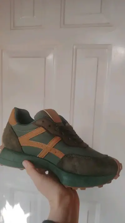 Zapatillas deportivas Stay Real verde y marrón - miniatura 3