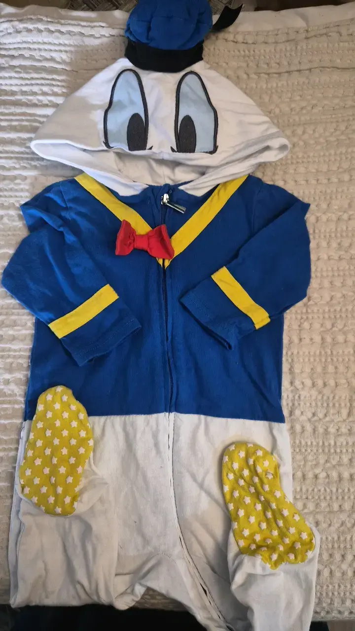 Traje infantil de Pato Donald con capucha - 1