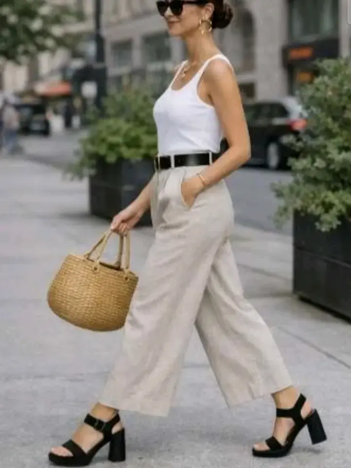 Sandalias negras de gamuza para mujer - 1