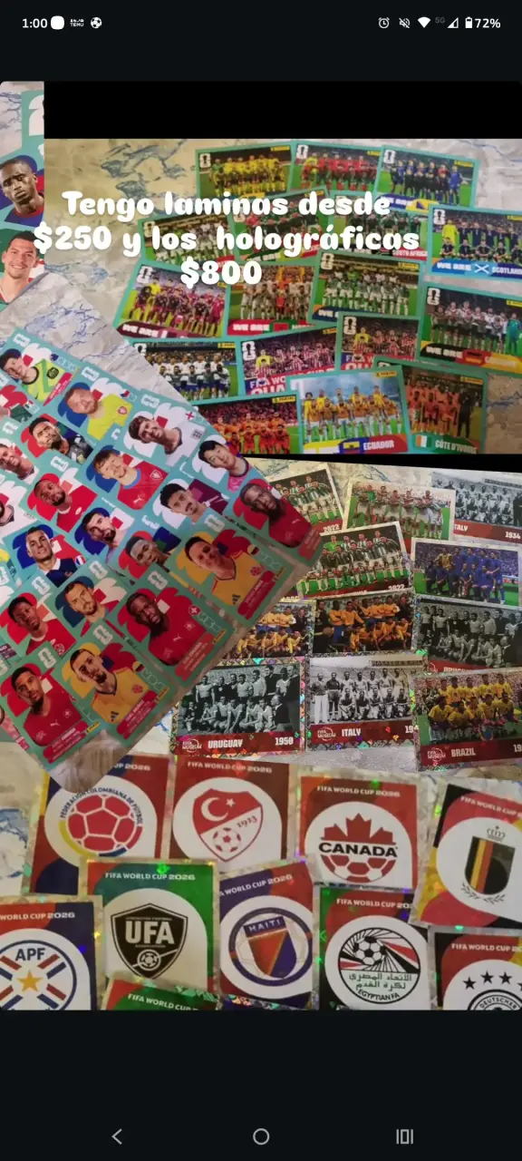 Láminas coleccionables de fútbol mundial - 1
