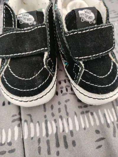 Zapatillas Vans negras para bebé - miniatura 1