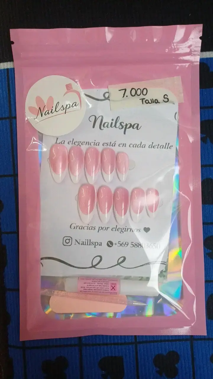 Uñas postizas Nailspa francesas rosadas