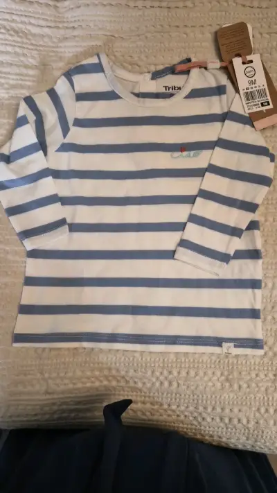 Polera rayada para bebé Tribu 9M - miniatura 1