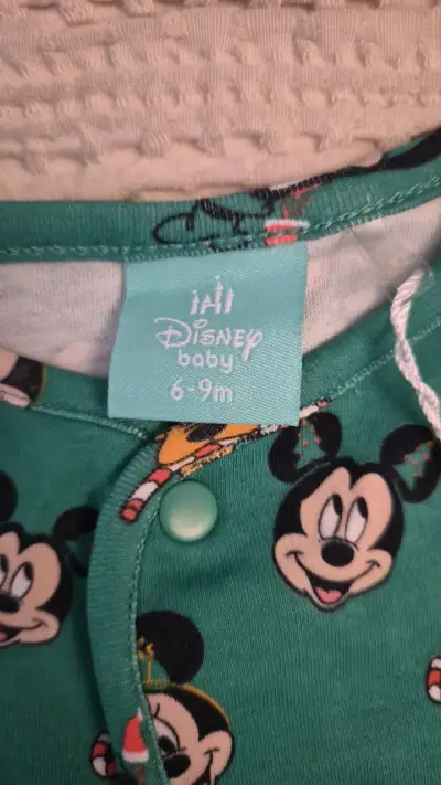 Enterito bebé Disney Mickey verde - miniatura 3