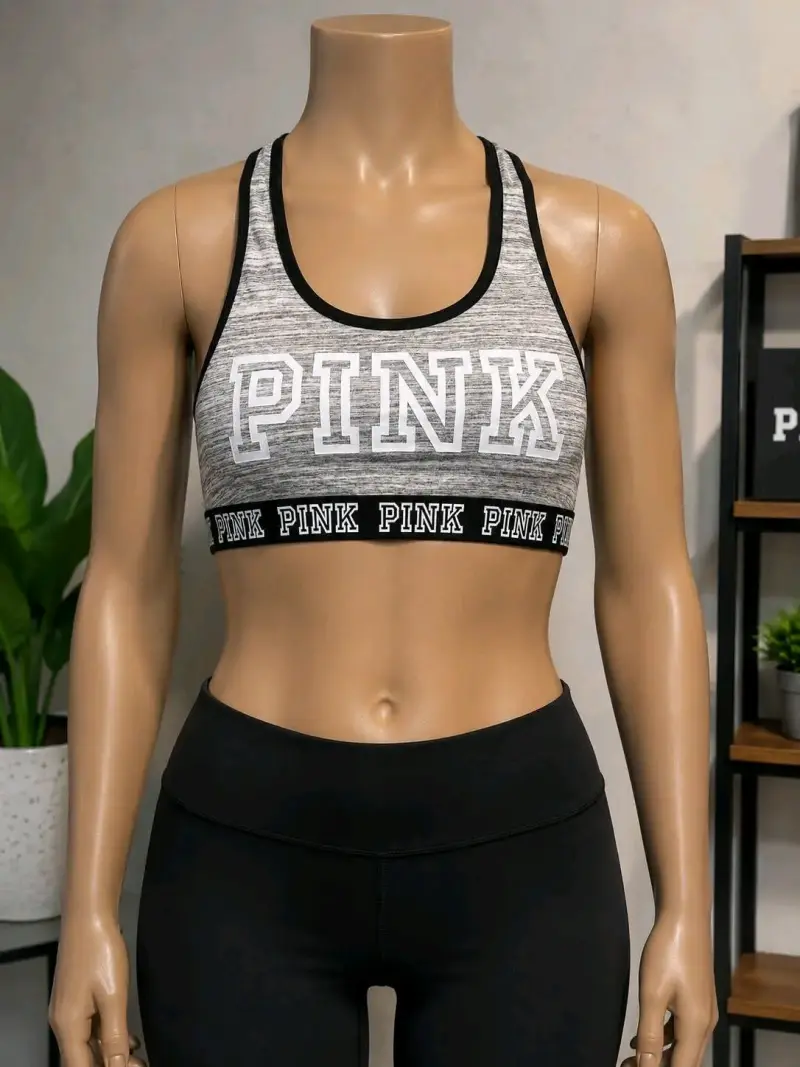 Top deportivo gris marca Pink
